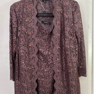 3-piece Sequined Suit Set